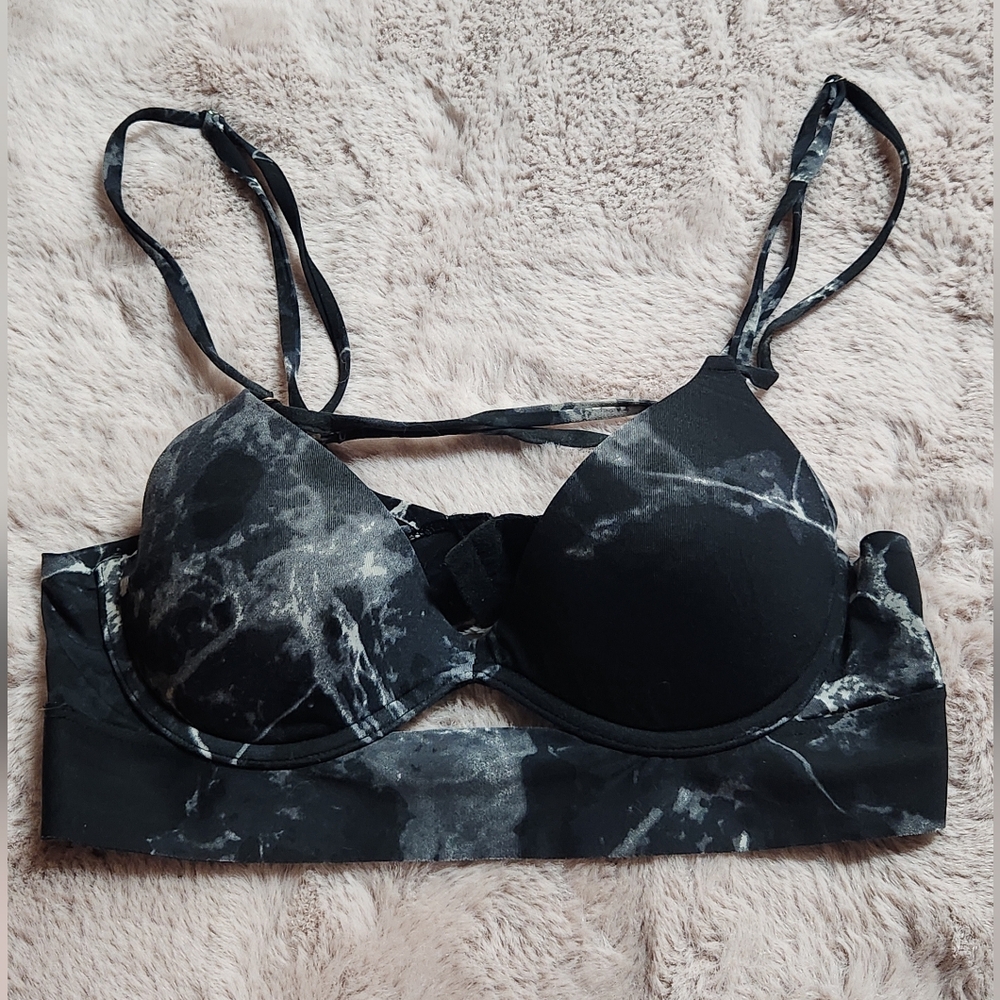 PINK Marble Push-Up Bra
